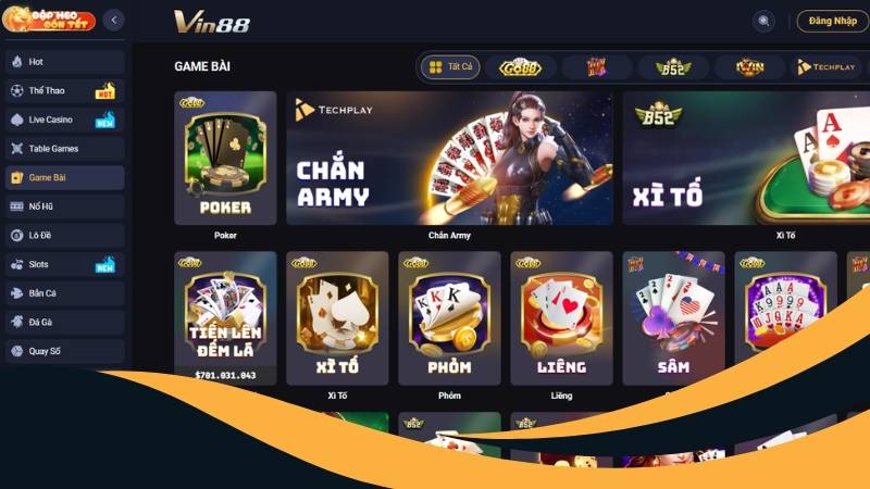 Sảnh Game Bài với nhiều thử thách Sảnh Game Bài với nhiều thử thách